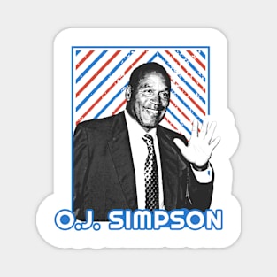 oj simpson - vintage Magnet