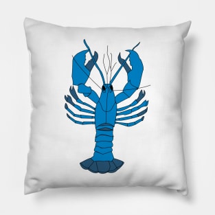 Blue Lobster Pillow