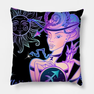 Zodiac Sagittarius Goddess Queen Horoscope Pillow