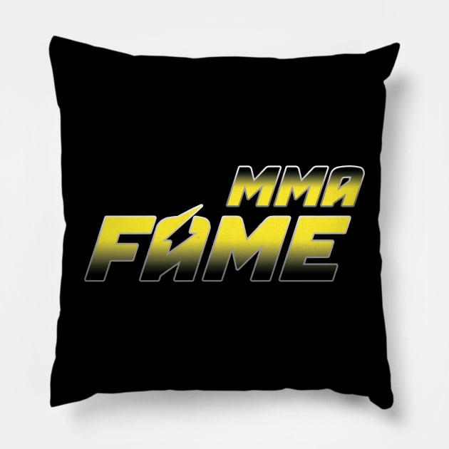 FAME MMA Yellow Pillow by Abrek Art