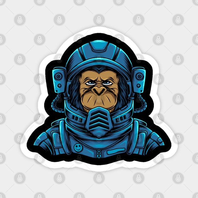 monkey astro Magnet by pinoyart08