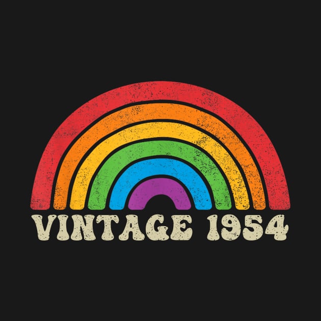 Vintage 1954 - Retro Rainbow Vintage-Style by ermtahiyao	