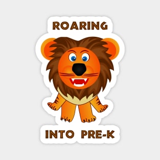 Roaring Into Pre-K (Cartoon Lion) Magnet