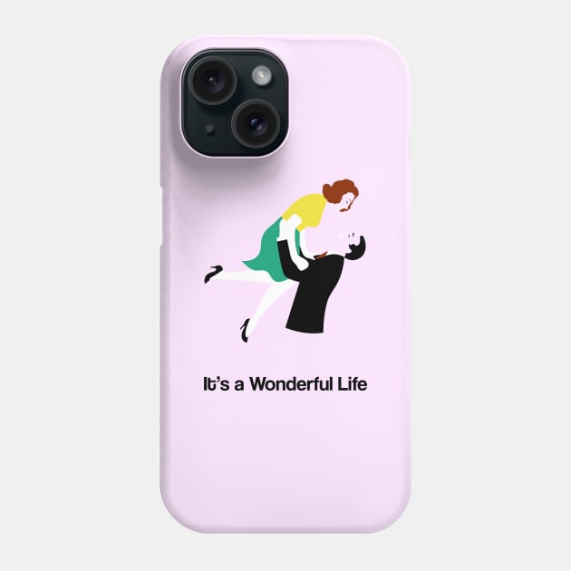 It's A Wonderful Life Movie Fan Art Franck Capra James Stewart Phone Case by Rozbud