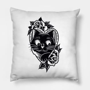 Black cat Pillow