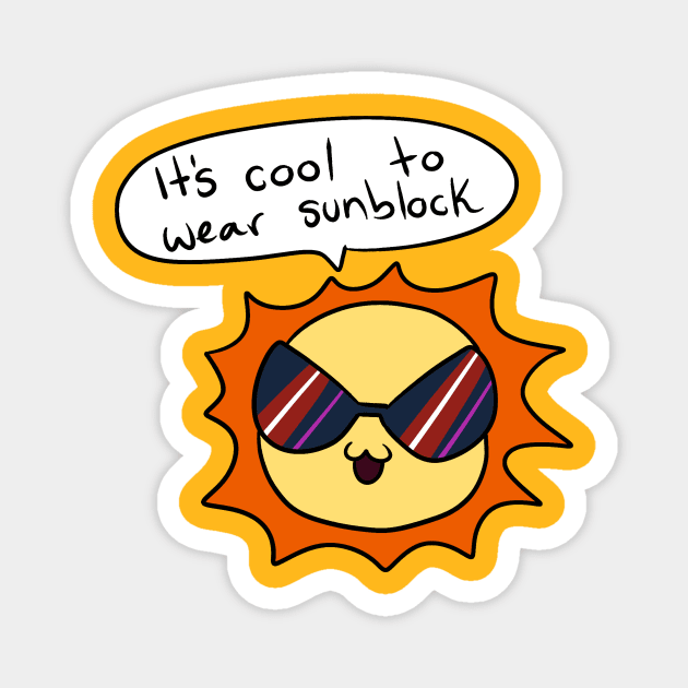 Cool Sun Giving Health Safety Tips Magnet by saradaboru