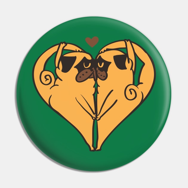 Streatching and Love Pin by huebucket