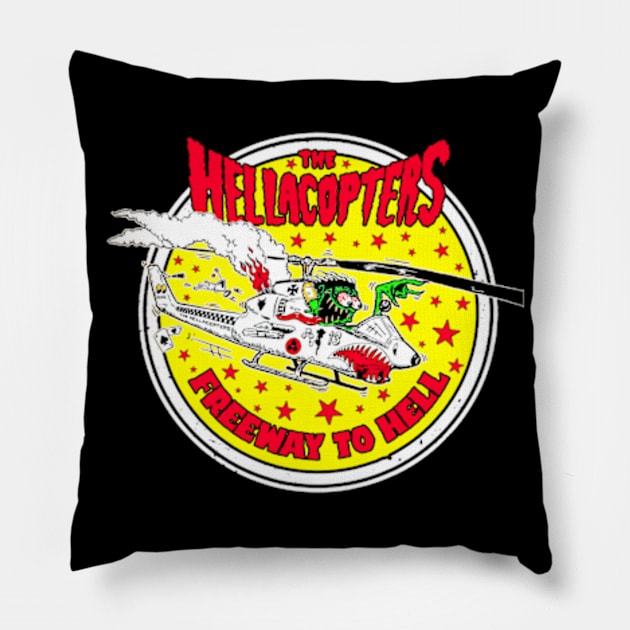 The Hellacopters - Freeway to hell Pillow by CosmicAngerDesign