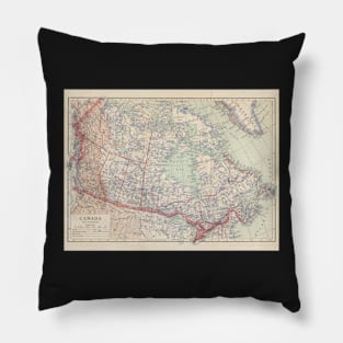 Canada Antique Maps Pillow