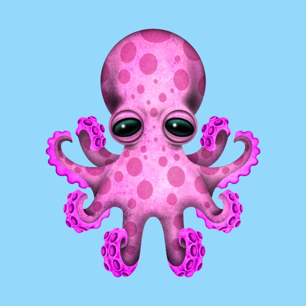 Cute Pink Baby Octopus by jeffbartels