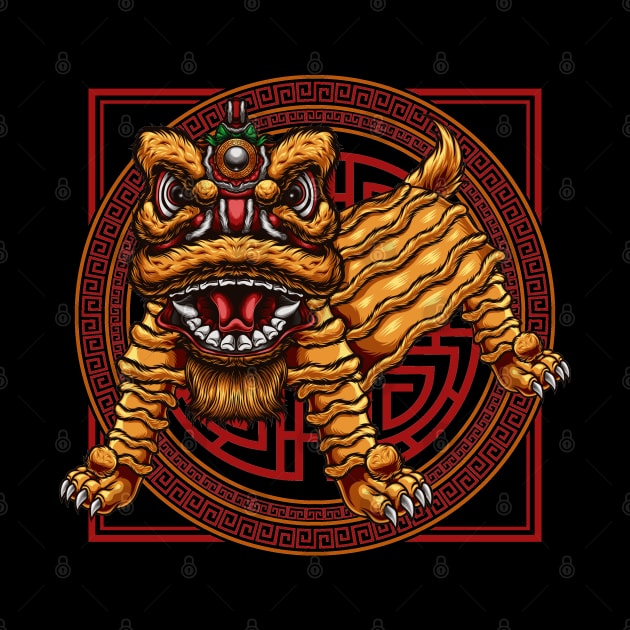 chinese lion dance by YulsArtwork