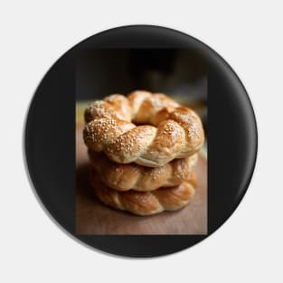 Stack of bagels Pin