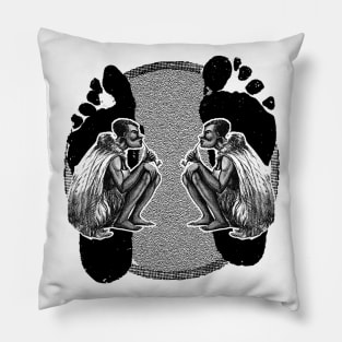 African natives smoking a pipe Pillow