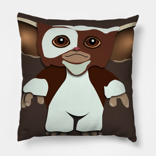 Simply Gizmo Pillow by JMG Graphics LLC