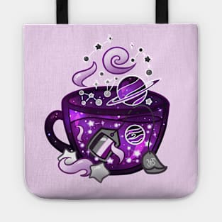 Pride Flag Teacup - Space Ace/Asexual Tote