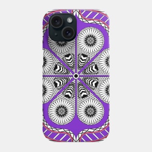 royal pattern in zentangle circle cycle ecopop Phone Case