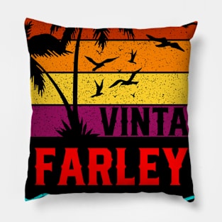 Vintage Farley Limited Edition, Surname, Name, Second Name Pillow