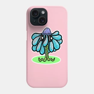 Pretty Blue Flower Cartoon Character Phone Case