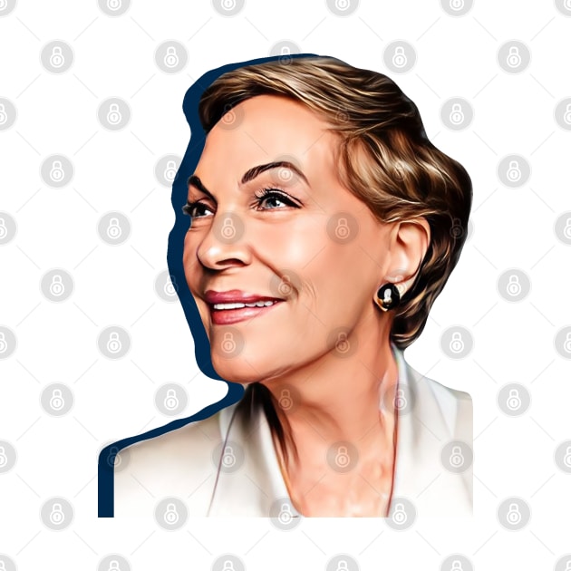 Julie Andrews Smiling Blue by baranskini