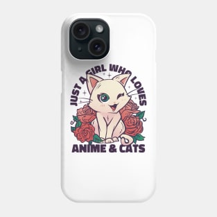 Cat Kawaii Anime Quote P Phone Case