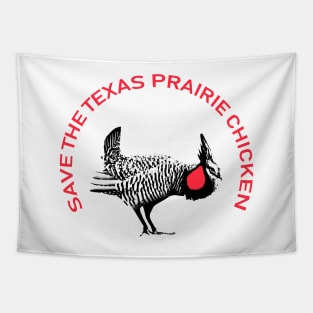 Save The Texas Prairie Chicken Tapestry