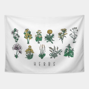 Botanical Design - Herbs Tapestry