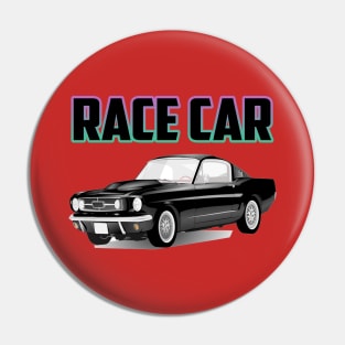 vintage race car black vintage collection Pin