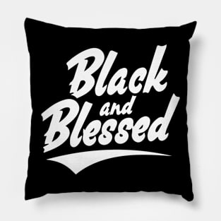 Black & Blessed Pillow