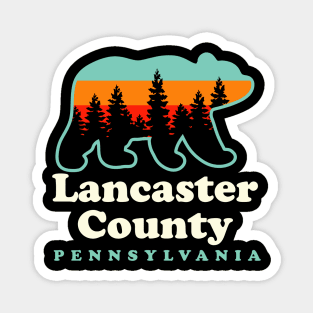 Lancaster County Pennsylvania Amish Hiking Camping Bear Magnet