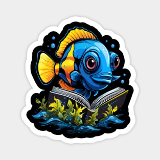 Blue Tang Reads Book Magnet