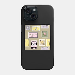 Pastel Poultry Postage Pattern Phone Case