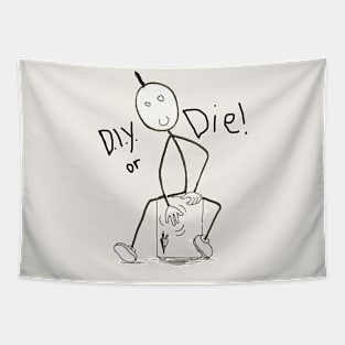 D.I.Y. Or Die (Folk Punk Cajon) Tapestry