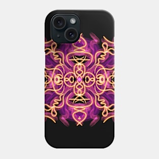 Lilac neon art Phone Case