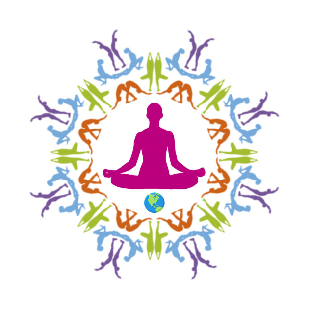 Yoga Asana Mandala - On the Back of by ShineYourLight