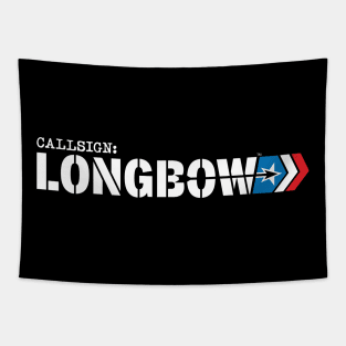 CALLSIGN: LONGBOW logo Tapestry