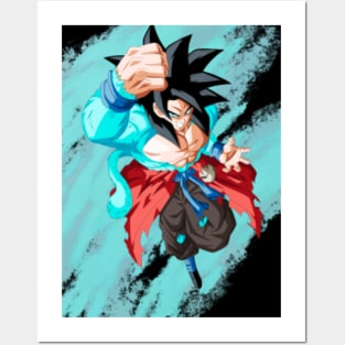 Goku Super Saiyan 4 Art Board Print for Sale by jixelpatterns