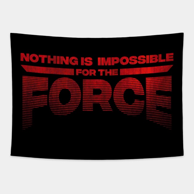 Nothing is Impossible for The Force Red Version Tapestry by Galactee 99