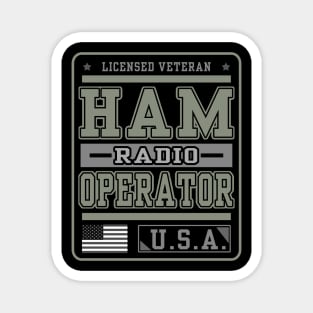 Licensed American Ham Radio Operator Magnet