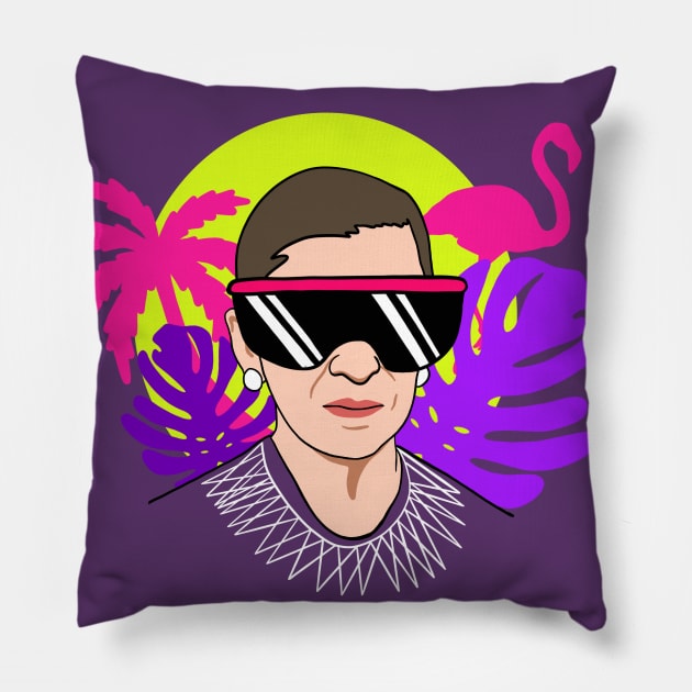 RBG 80s Portrait Pillow by isstgeschichte