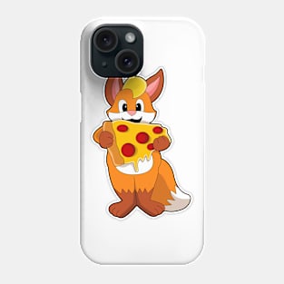 Fox with Pizza Phone Case
