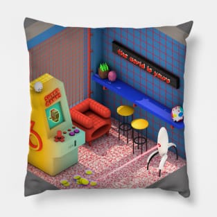 Isometric Arcade Bar Pillow