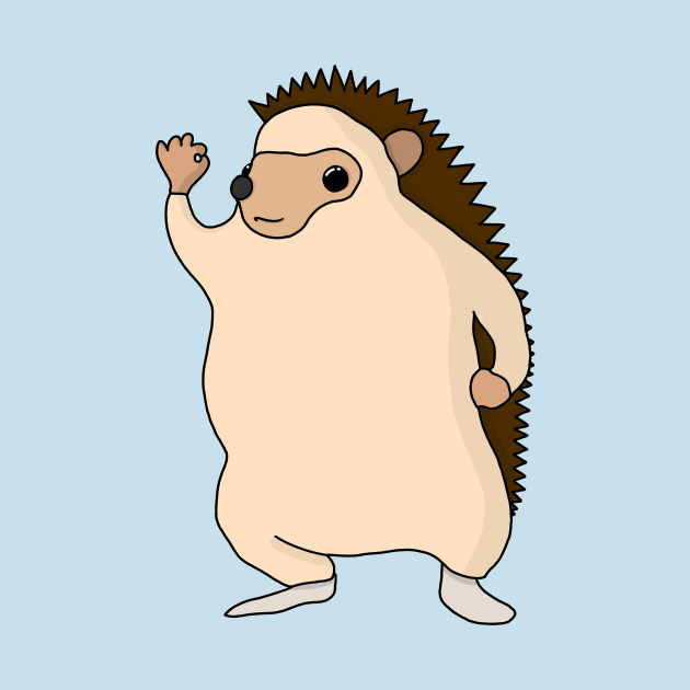 Funny cute hedgehog by GoodDocc