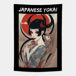 Japanese Yokai Tapestry