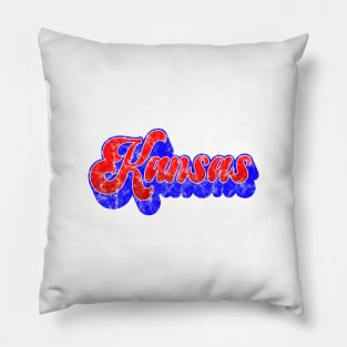 Support Kansas with this retro design! Pillow