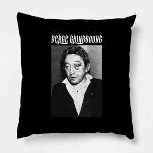 Serge Gainsbourg †† Vintage Look Vintage Aesthetic Design Pillow