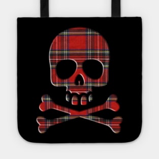 SKULL AND PLAID BONES Tote