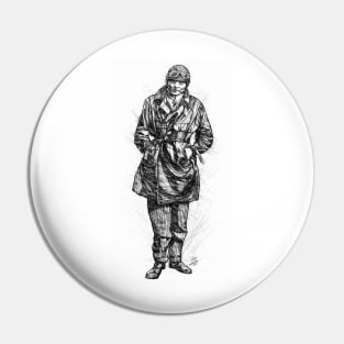 ANTOINE DE SAINT-EXUPERY pencil portrait .1 Pin