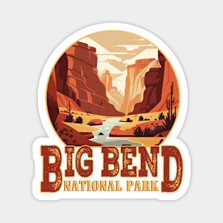 Big Bend National Park US National Park Vintage Magnet