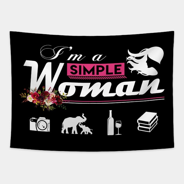 I'm A Simple Woman Tapestry by beelz