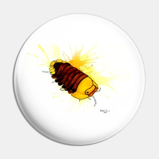 Cubaris "Rubber Duckie" Isopod Watercolor Pin